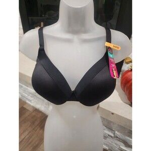Maidenform 09436 Everyday Underwire Lined Full Coverage Bra Size 34DD Black